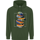 Our Orange Planet Earth One Glass Only Childrens Kids Hoodie Forest Green