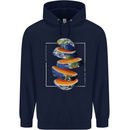 Our Orange Planet Earth One Glass Only Childrens Kids Hoodie Navy Blue