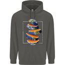 Our Orange Planet Earth One Glass Only Childrens Kids Hoodie Storm Grey