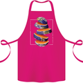 Our Orange Planet Earth One Glass Only Cotton Apron 100% Organic Pink