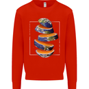 Our Orange Planet Earth One Glass Only Kids Sweatshirt Jumper Bright Red