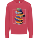 Our Orange Planet Earth One Glass Only Kids Sweatshirt Jumper Heliconia