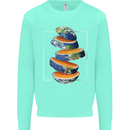 Our Orange Planet Earth One Glass Only Kids Sweatshirt Jumper Peppermint