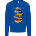 Our Orange Planet Earth One Glass Only Kids Sweatshirt Jumper Royal Blue