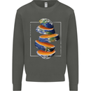 Our Orange Planet Earth One Glass Only Kids Sweatshirt Jumper Storm Grey