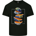 Our Orange Planet Earth One Glass Only Kids T-Shirt Childrens Black