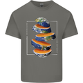 Our Orange Planet Earth One Glass Only Kids T-Shirt Childrens Charcoal