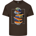 Our Orange Planet Earth One Glass Only Kids T-Shirt Childrens Chocolate