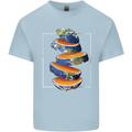 Our Orange Planet Earth One Glass Only Kids T-Shirt Childrens Light Blue