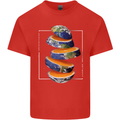 Our Orange Planet Earth One Glass Only Kids T-Shirt Childrens Red