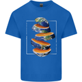 Our Orange Planet Earth One Glass Only Kids T-Shirt Childrens Royal Blue