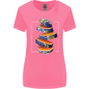Our Orange Planet Earth One Glass Only Womens Wider Cut T-Shirt Azalea