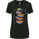 Our Orange Planet Earth One Glass Only Womens Wider Cut T-Shirt Black