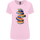 Our Orange Planet Earth One Glass Only Womens Wider Cut T-Shirt Light Pink