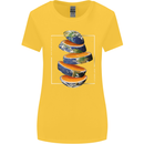 Our Orange Planet Earth One Glass Only Womens Wider Cut T-Shirt Yellow