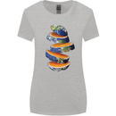 Our Orange Planet Earth Womens Wider Cut T-Shirt Sports Grey