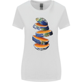 Our Orange Planet Earth Womens Wider Cut T-Shirt White