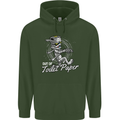 Out of Toilet Paper Funny Halloween Mummy Childrens Kids Hoodie Forest Green