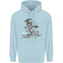 Out of Toilet Paper Funny Halloween Mummy Childrens Kids Hoodie Light Blue