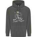 Out of Toilet Paper Funny Halloween Mummy Childrens Kids Hoodie Storm Grey
