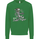 Out of Toilet Paper Funny Halloween Mummy Kids Sweatshirt Jumper Irish Green