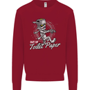 Out of Toilet Paper Funny Halloween Mummy Kids Sweatshirt Jumper Red