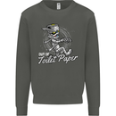 Out of Toilet Paper Funny Halloween Mummy Kids Sweatshirt Jumper Storm Grey