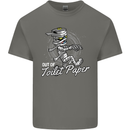 Out of Toilet Paper Funny Halloween Mummy Kids T-Shirt Childrens Charcoal