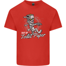 Out of Toilet Paper Funny Halloween Mummy Kids T-Shirt Childrens Red