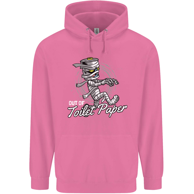 Out of Toilet Paper Funny Halloween Mummy Mens 80% Cotton Hoodie Azelea