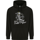 Out of Toilet Paper Funny Halloween Mummy Mens 80% Cotton Hoodie Black