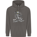 Out of Toilet Paper Funny Halloween Mummy Mens 80% Cotton Hoodie Charcoal