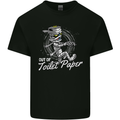 Out of Toilet Paper Funny Halloween Mummy Mens Cotton T-Shirt Tee Top Black