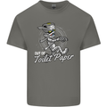 Out of Toilet Paper Funny Halloween Mummy Mens Cotton T-Shirt Tee Top Charcoal