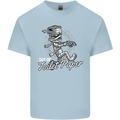 Out of Toilet Paper Funny Halloween Mummy Mens Cotton T-Shirt Tee Top Light Blue