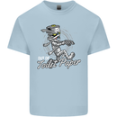 Out of Toilet Paper Funny Halloween Mummy Mens Cotton T-Shirt Tee Top Light Blue
