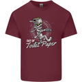 Out of Toilet Paper Funny Halloween Mummy Mens Cotton T-Shirt Tee Top Maroon