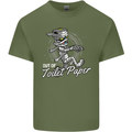 Out of Toilet Paper Funny Halloween Mummy Mens Cotton T-Shirt Tee Top Military Green