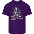 Out of Toilet Paper Funny Halloween Mummy Mens Cotton T-Shirt Tee Top Purple