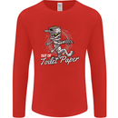 Out of Toilet Paper Funny Halloween Mummy Mens Long Sleeve T-Shirt Red