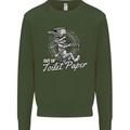 Out of Toilet Paper Funny Halloween Mummy Mens Sweatshirt Jumper Forest Green
