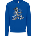 Out of Toilet Paper Funny Halloween Mummy Mens Sweatshirt Jumper Royal Blue