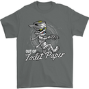 Out of Toilet Paper Funny Halloween Mummy Mens T-Shirt Cotton Gildan Charcoal