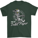 Out of Toilet Paper Funny Halloween Mummy Mens T-Shirt Cotton Gildan Forest Green