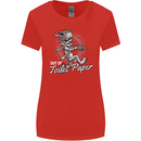 Out of Toilet Paper Funny Halloween Mummy Womens Wider Cut T-Shirt Red