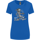 Out of Toilet Paper Funny Halloween Mummy Womens Wider Cut T-Shirt Royal Blue