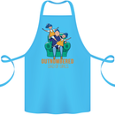Outnumbered Dad Girls Fathers Day Daughters Cotton Apron 100% Organic Turquoise