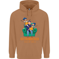 Outnumbered Dad Girls Fathers Day Daughters Mens 80% Cotton Hoodie Caramel Latte