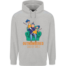 Outnumbered Dad Girls Fathers Day Daughters Mens 80% Cotton Hoodie Sports Grey