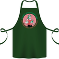 Overwhelmed Mum Kids Funny Mother's Day Cotton Apron 100% Organic Forest Green